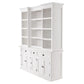 HomeRoots 71" Dining Hutch With Twelve Shelves And Three Drawers in White Finish