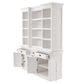 HomeRoots 71" Dining Hutch With Twelve Shelves And Three Drawers in White Finish