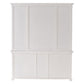 HomeRoots 71" Dining Hutch With Twelve Shelves And Three Drawers in White Finish