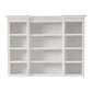HomeRoots 71" Dining Hutch With Twelve Shelves And Three Drawers in White Finish