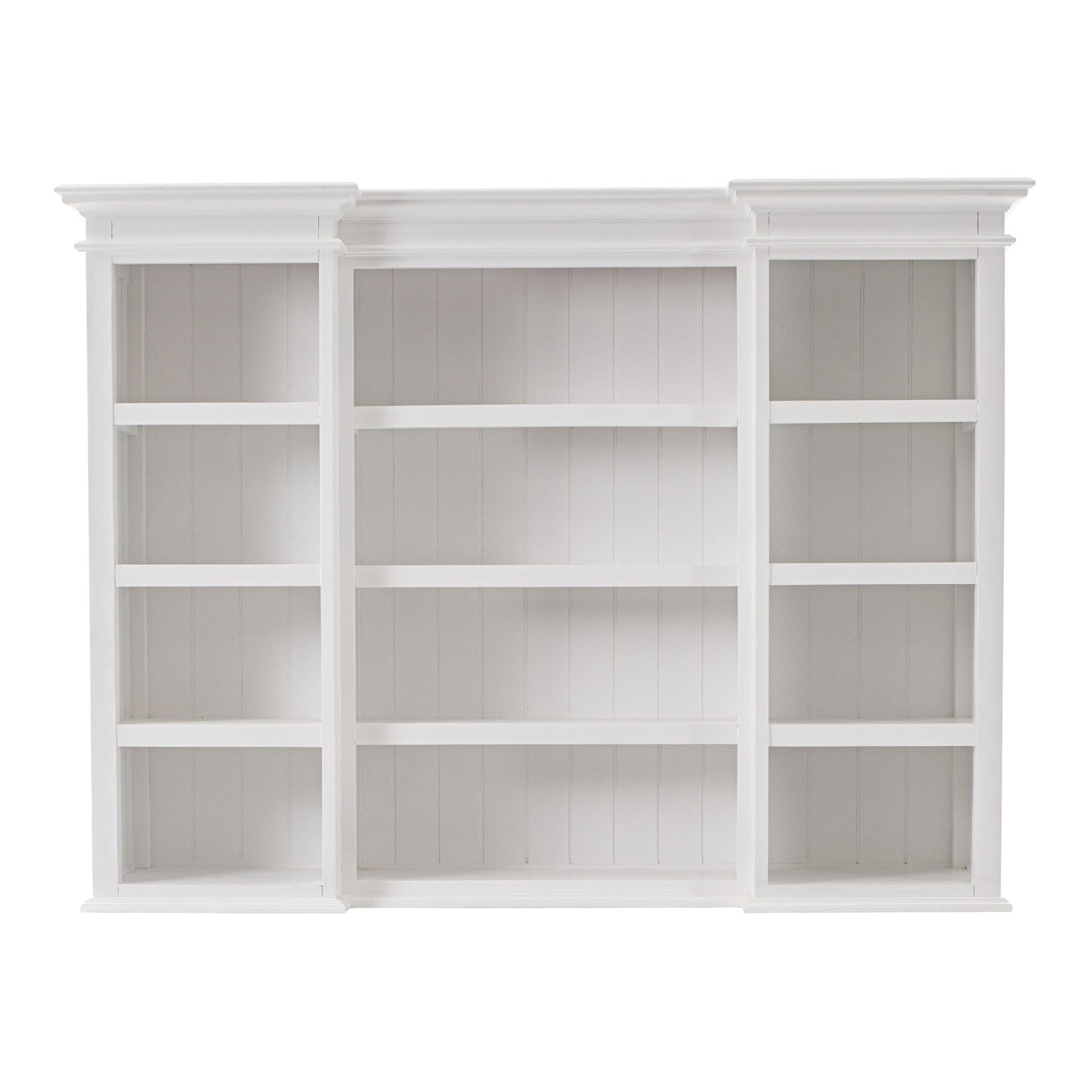HomeRoots 71" Dining Hutch With Twelve Shelves And Three Drawers in White Finish