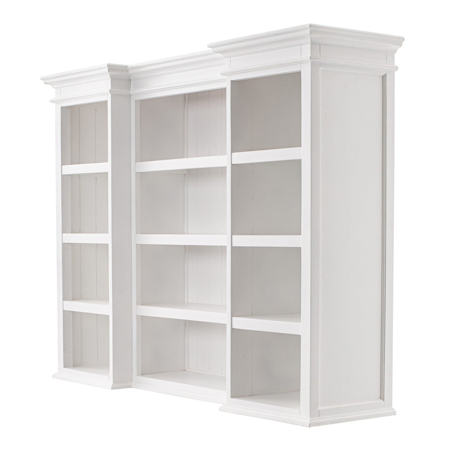 HomeRoots 71" Dining Hutch With Twelve Shelves And Three Drawers in White Finish