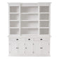HomeRoots 71" Dining Hutch With Twelve Shelves And Three Drawers in White Finish