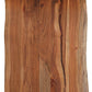HomeRoots 71" Rectangular Solid Wood Dining Table in Brown Finish