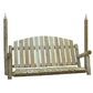 HomeRoots 71" Solid Wood Swing Chair in Natural Finish