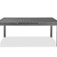 HomeRoots 71 x 43 x 30 Gray Aluminum Extendable Dining Table
