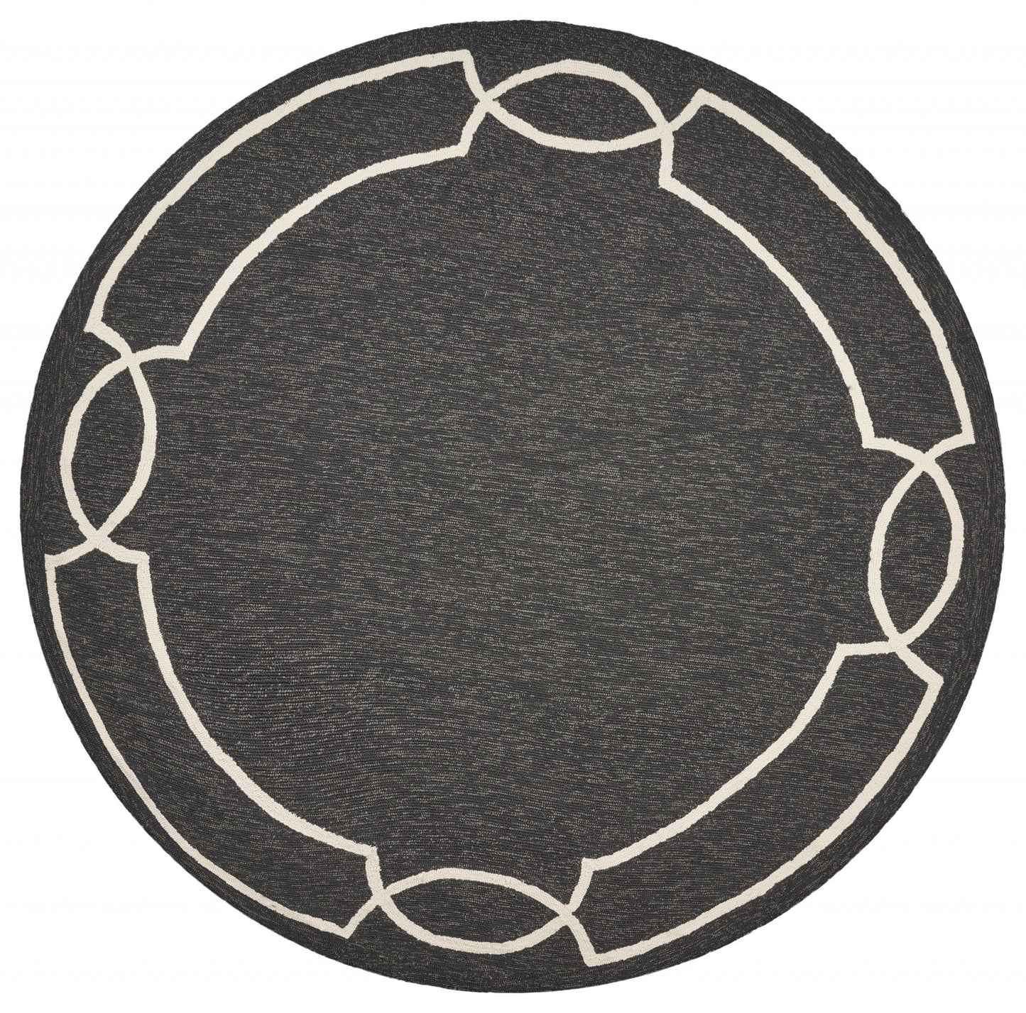 HomeRoots 78" x 114" Onyx Polypropylene Rug