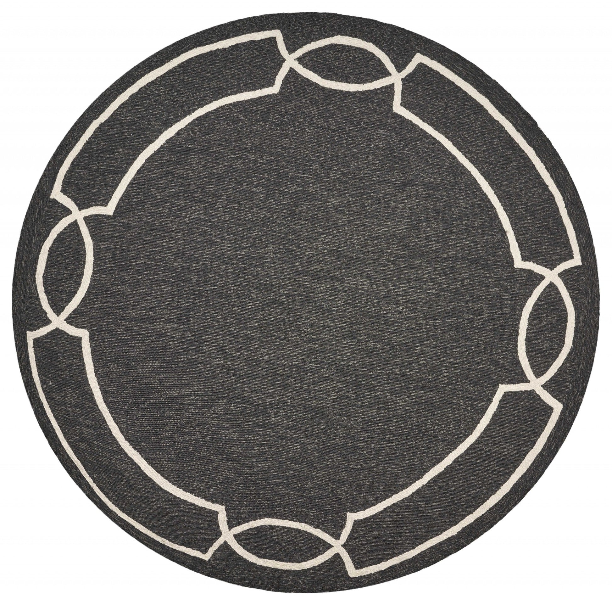 HomeRoots 78" x 114" Onyx Polypropylene Rug