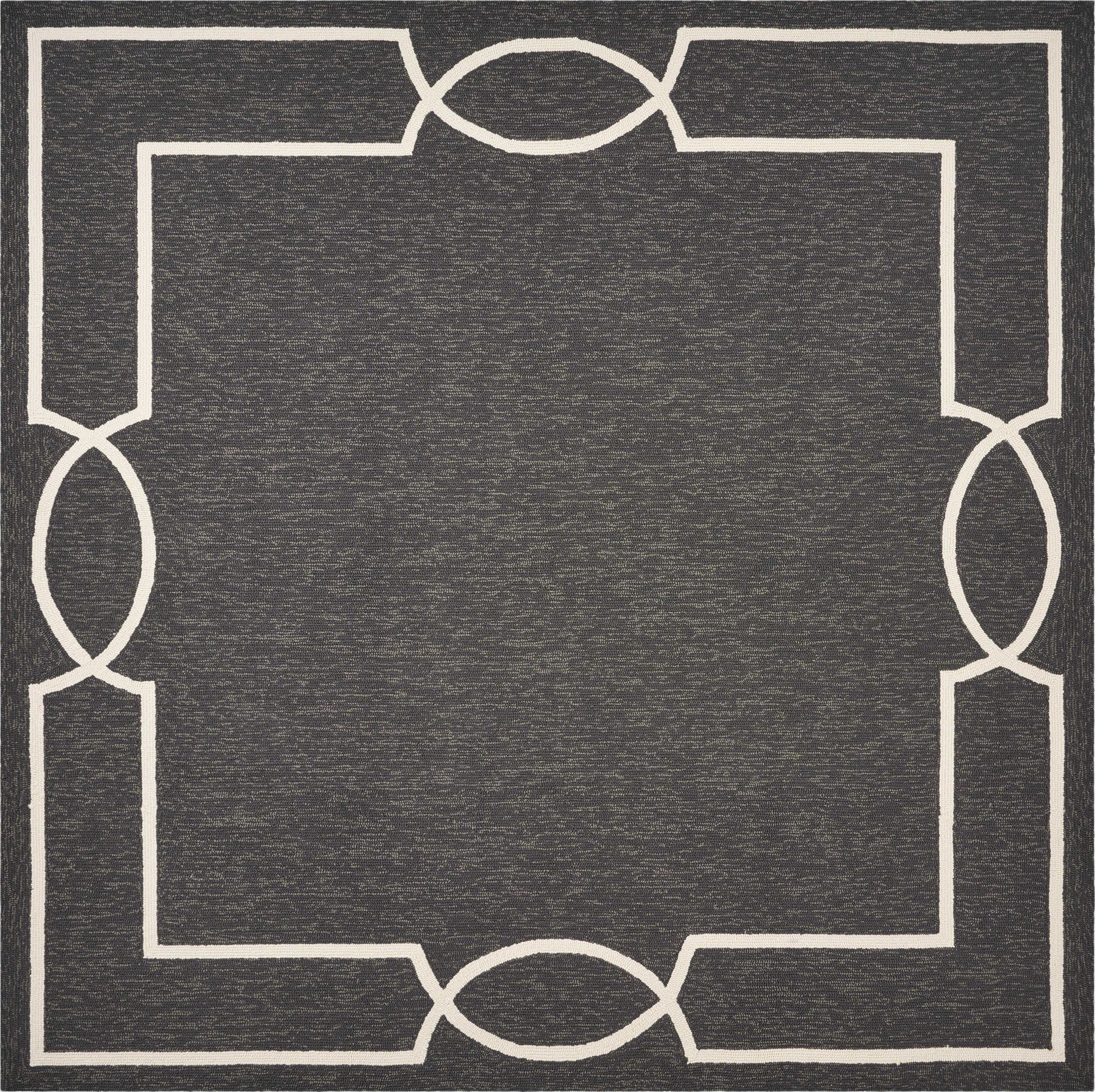 HomeRoots 78" x 114" Onyx Polypropylene Rug