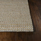 HomeRoots 78" x 114" Grey Wool or Jute Rug