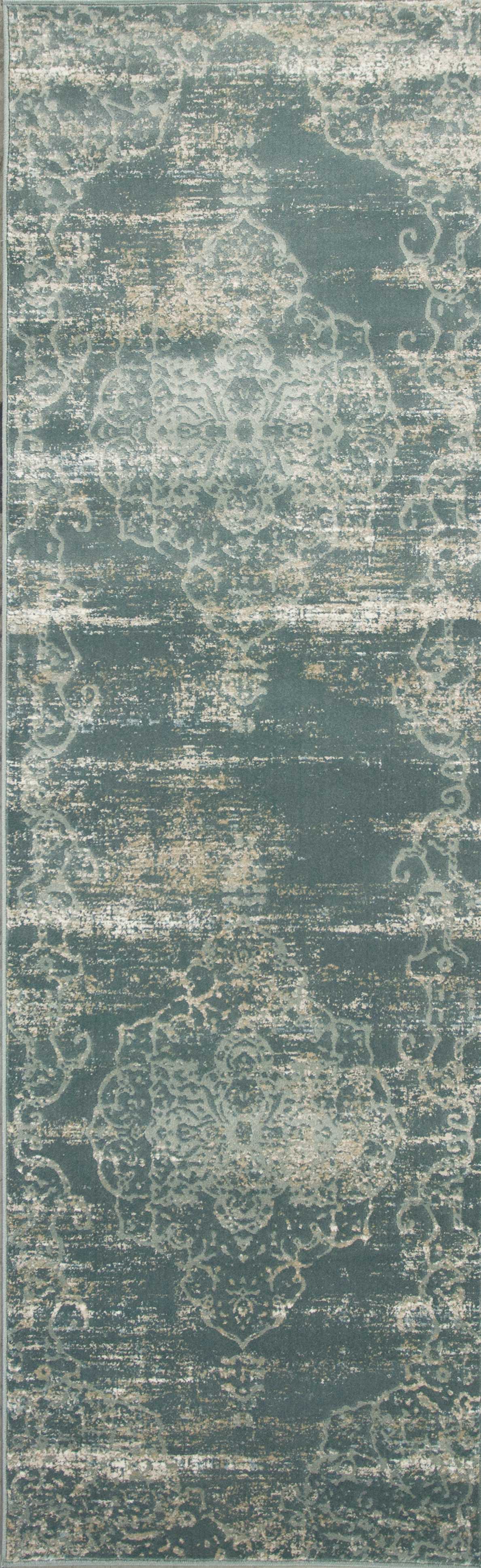 HomeRoots 79" x 114" Slate Polypropylene or Viscose Rug