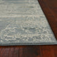 HomeRoots 79" x 114" Slate Polypropylene or Viscose Rug