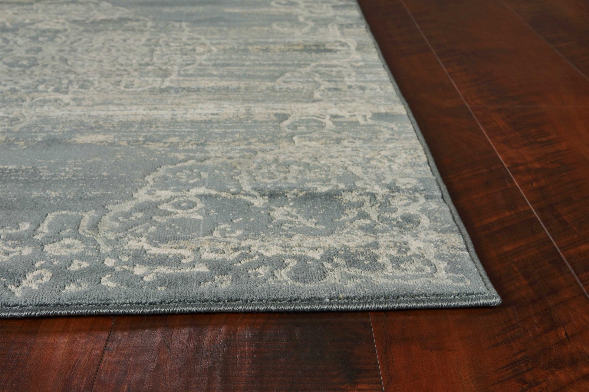 HomeRoots 79" x 114" Slate Polypropylene or Viscose Rug
