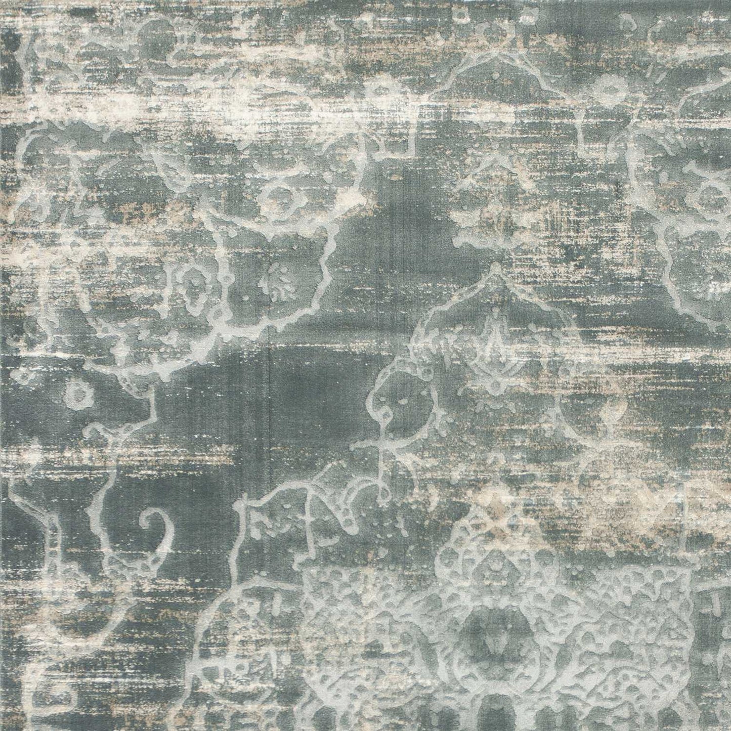 HomeRoots 79" x 114" Slate Polypropylene or Viscose Rug