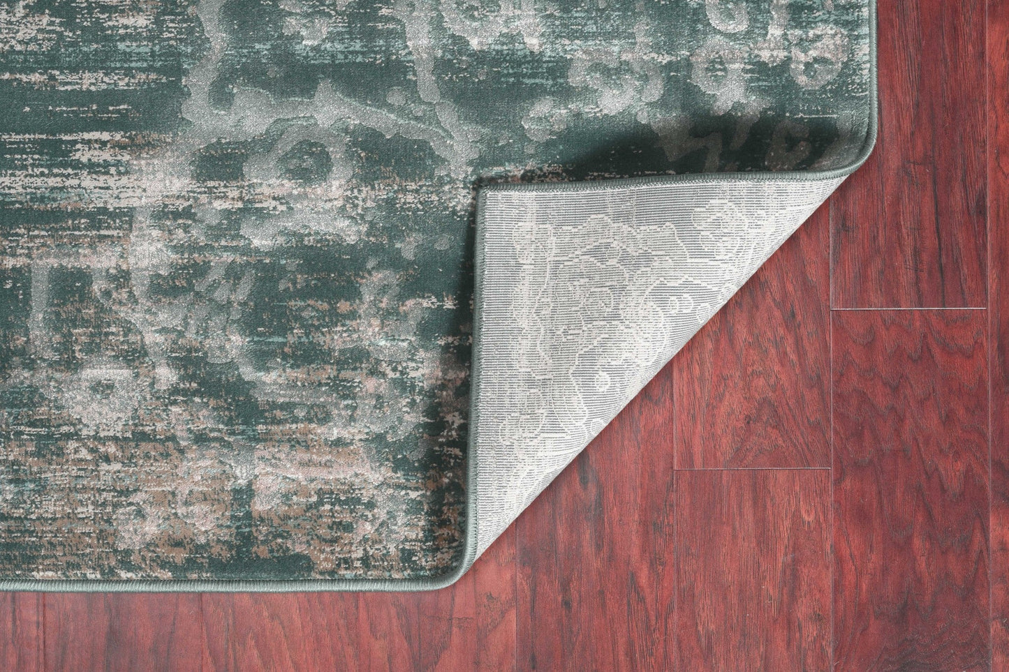HomeRoots 79" x 114" Slate Polypropylene or Viscose Rug