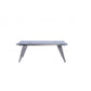 HomeRoots 79" x 40" x 31" Extendable Dining Table In Brushed Stainless Steel Finish