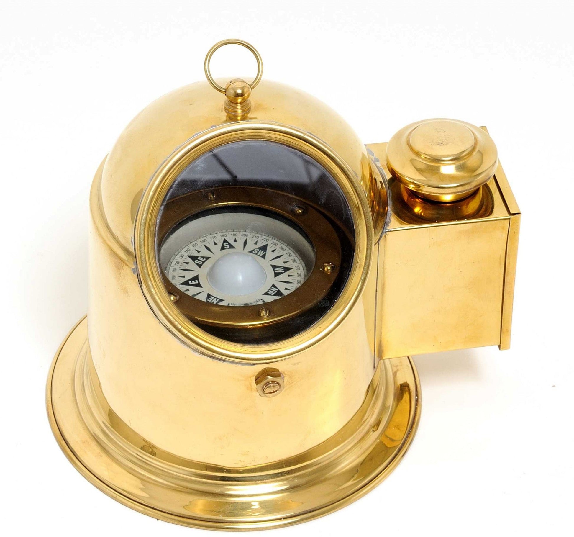 HomeRoots 7.25" x 9" x 7" Binnacle Compass Large