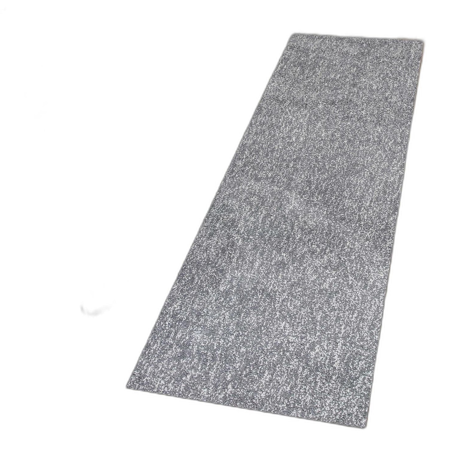 HomeRoots 8' Grey Heather Plain Runner Rug
