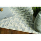 HomeRoots 8' Ivory Grey Machine Woven Geometric With Fringe Indoor Runner Rug