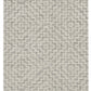 HomeRoots 8' Ivory Grey Machine Woven Geometric With Fringe Indoor Runner Rug