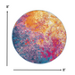 HomeRoots 8’ Round Abstract Brights Sunburst Area Rug
