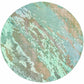 HomeRoots 8' Round Blue and Gray Abstract Impasto Area Rug
