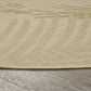 HomeRoots 8' Round Green Palms Indoor Outdoor Area Rug