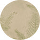 HomeRoots 8' Round Green Palms Indoor Outdoor Area Rug