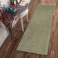 HomeRoots 8' Sage Plain Runner Rug