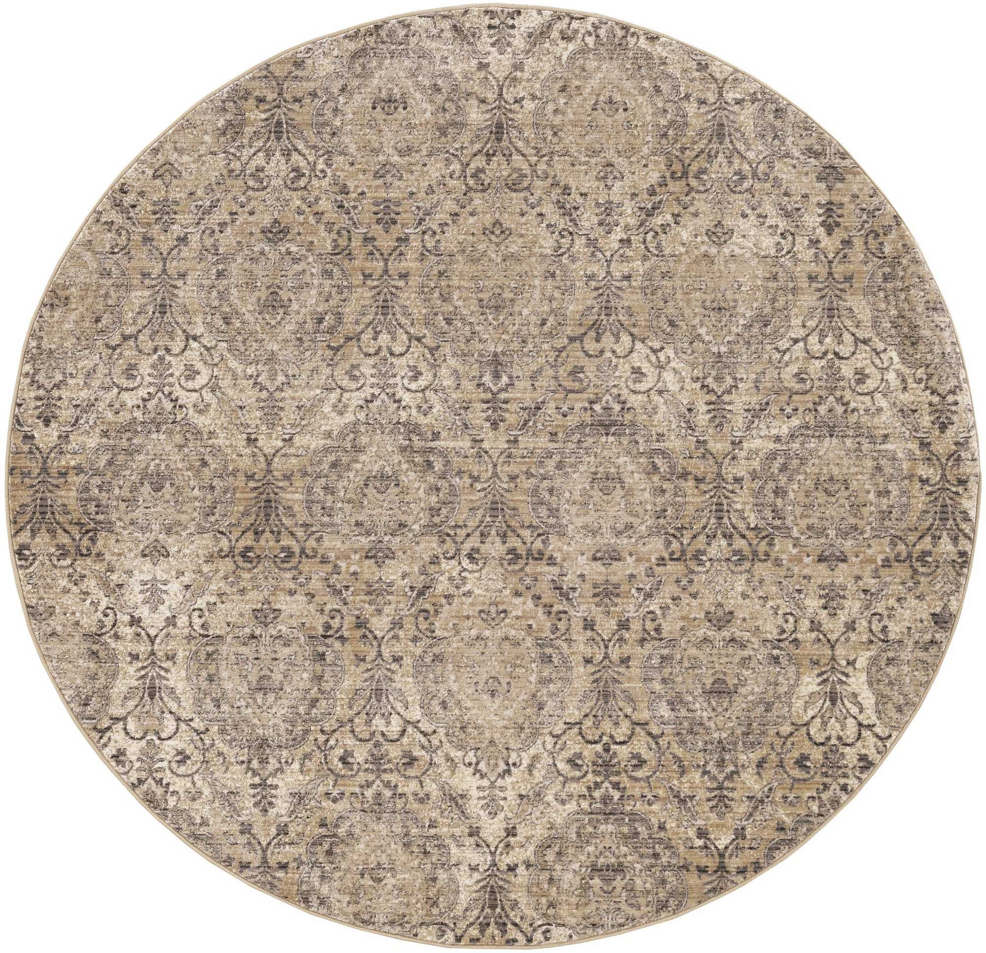 HomeRoots 8' Sand or Charcoal Polypropylene Runner Rug