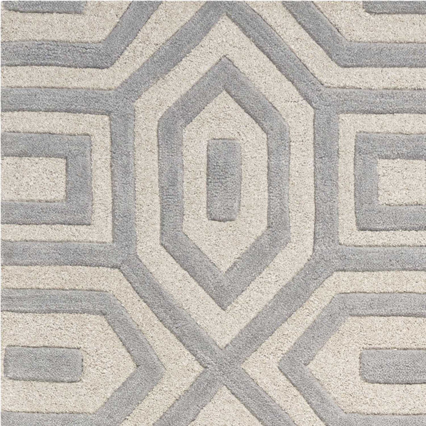 HomeRoots 8' x 10' 6 Wool Grey Area Rug