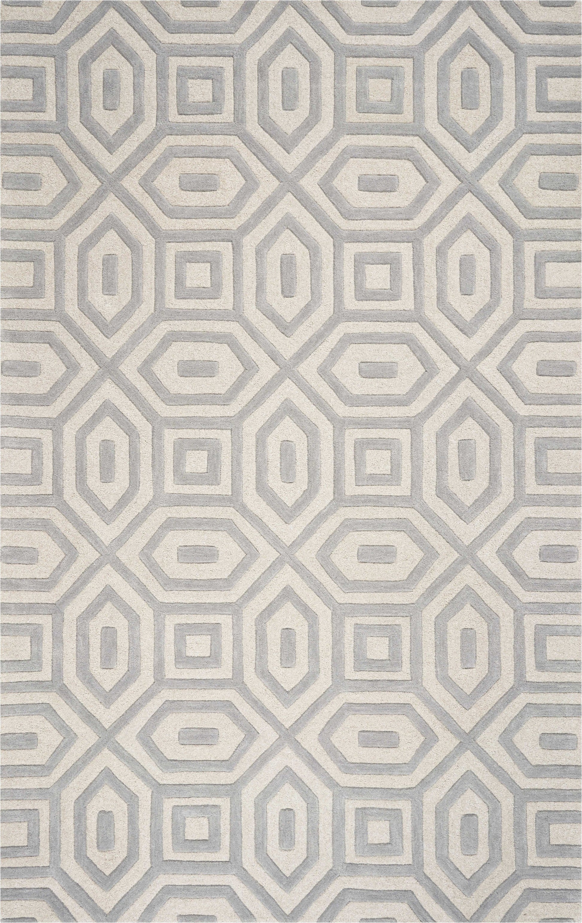 HomeRoots 8' x 10' 6 Wool Grey Area Rug