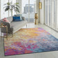 HomeRoots 8’ x 10’ Abstract Brights Sunburst Area Rug