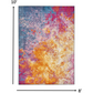 HomeRoots 8’ x 10’ Abstract Brights Sunburst Area Rug