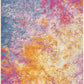 HomeRoots 8’ x 10’ Abstract Brights Sunburst Area Rug
