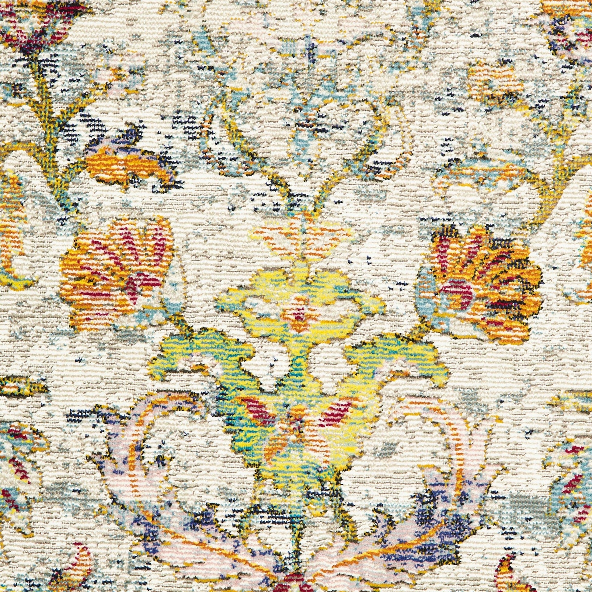 HomeRoots 8' x 10' Beige Abstract Garden Area Rug