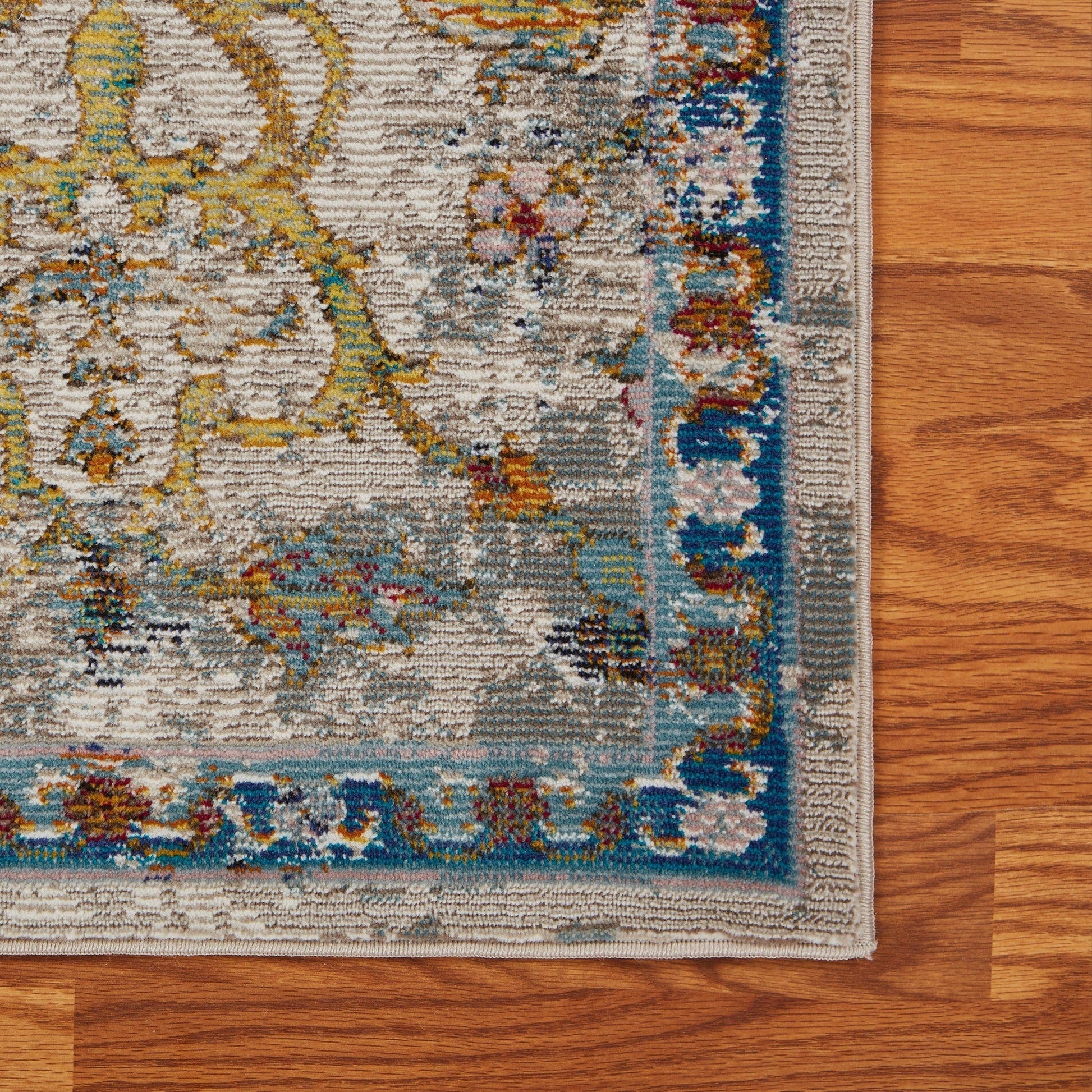 HomeRoots 8' x 10' Beige Abstract Garden Area Rug