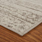 HomeRoots 8' x 10' Beige Abstract Striations Area Rug