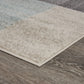 HomeRoots 8' x 10' Beige and Black Modern Blocks Area Rug