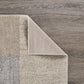 HomeRoots 8' x 10' Beige and Black Modern Blocks Area Rug