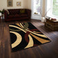 HomeRoots 8' x 10' Black Abstract Geometric Area Rug