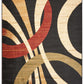 HomeRoots 8' x 10' Black Abstract Geometric Area Rug