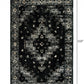 HomeRoots 8' x 10' Black Medallion Oriental Area Rug