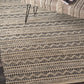 HomeRoots 8' x 10' Black and Blush Chevron Stripe Area Rug