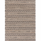 HomeRoots 8' x 10' Black and Blush Chevron Stripe Area Rug