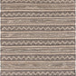 HomeRoots 8' x 10' Black and Blush Chevron Stripe Area Rug