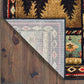 HomeRoots 8' x 10' Black and Brown Nature Lodge Area Rug