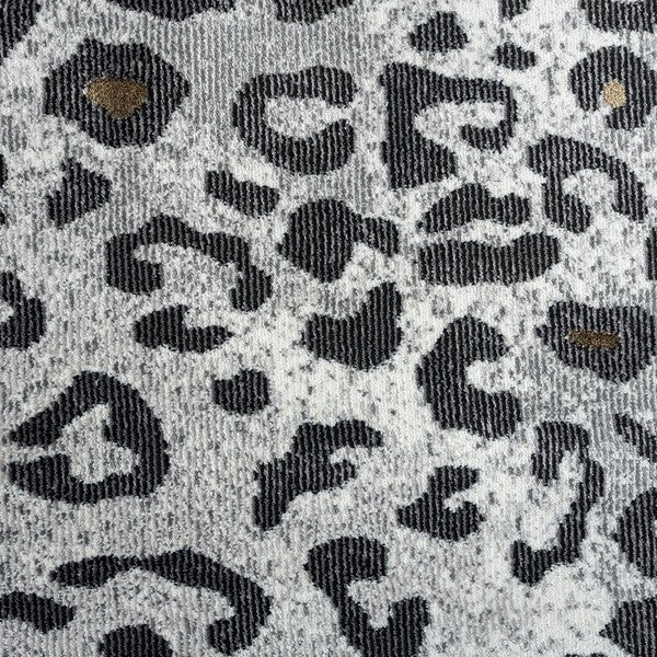 HomeRoots 8' x 10' Black and Gray Animal Print Area Rug