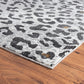 HomeRoots 8' x 10' Black and Gray Animal Print Area Rug