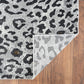 HomeRoots 8' x 10' Black and Gray Animal Print Area Rug